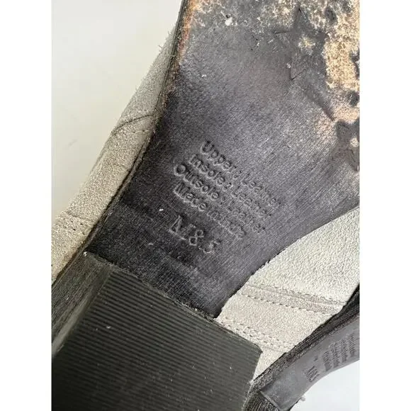 Rebels Beige Suede Nubuck Zip Booties Women’s 8.5 - Picture 8 of 13